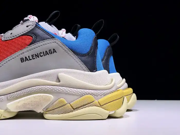 Cheap BLCG Triple S Grey Red Blue (2018 Reissue) 533883 W0902 4365