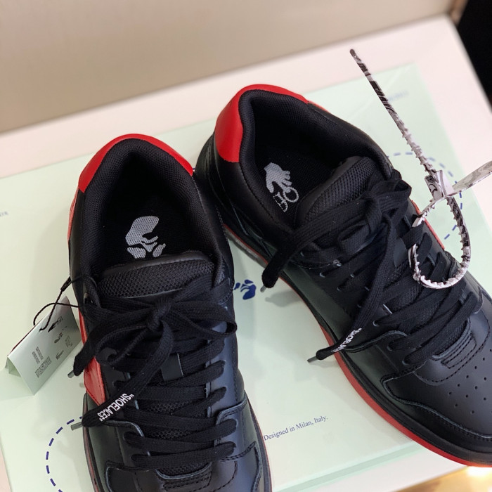 Onekick OFF WHITETM C O VIRGIL ABLOH OUT OF OFFICE LOW-TOP LEATHER SNEAKERS "OOO"