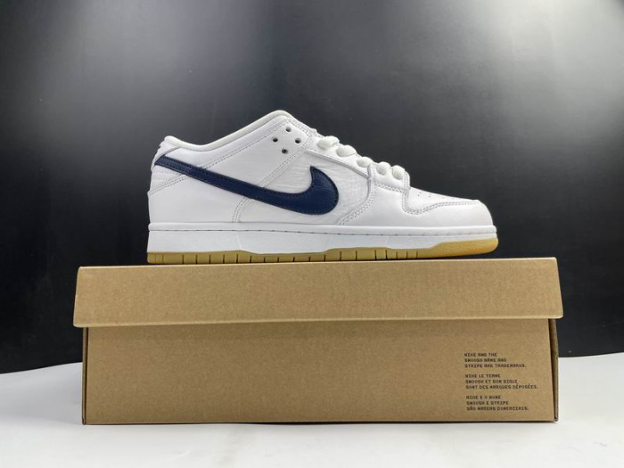 Nike SB Dunk Low Orange Label White Navy CZ2249-100