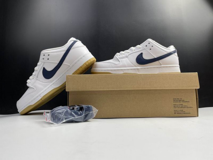 Nike SB Dunk Low Orange Label White Navy CZ2249-100