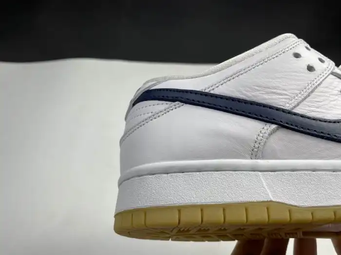 Cheap Nike SB Dunk Low Orange Label White Navy CZ2249-100