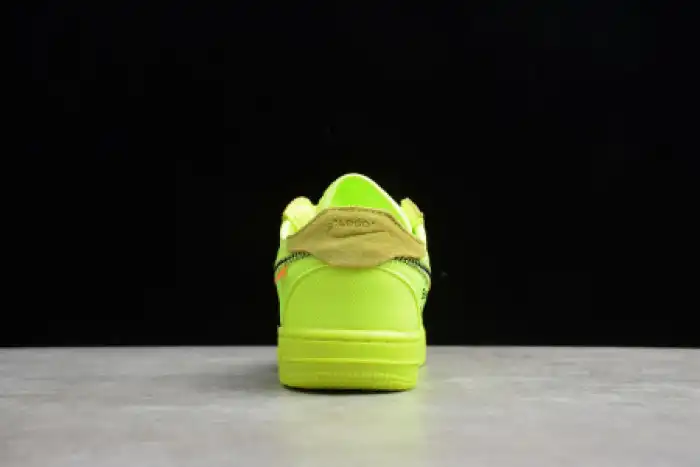 Rep AIR FORCE 1 TD X OFF WHITE VOLT HYPER JADE CONE TODDLER BV0853-700