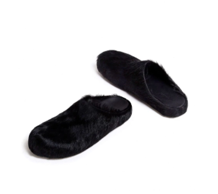 Fussbet Sabot calf-hair slippers