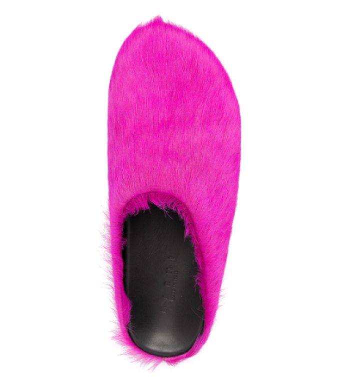 Onekick Fussbet Sabot calf-hair slippers