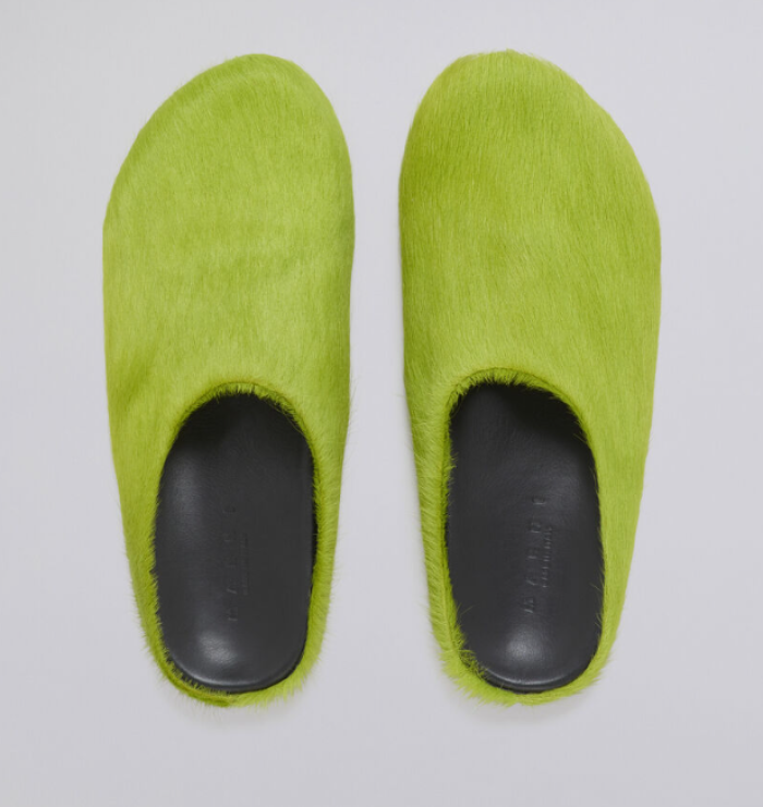 Onekick Fussbet Sabot calf-hair slippers