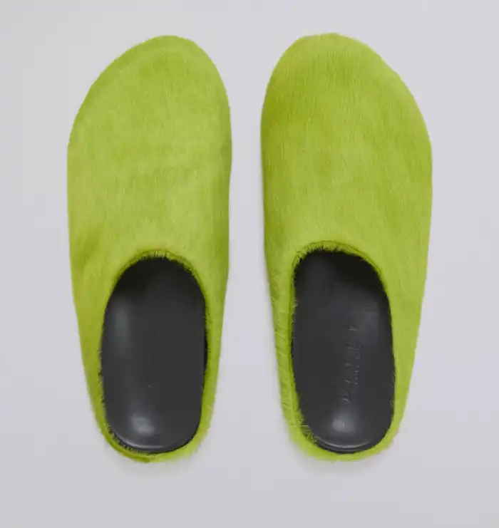 Fussbet Sabot calf-hair slippers