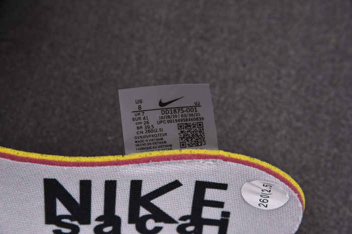 Onekick Nike Sacai x VaporWaffle 'Black Gum DD1875 001