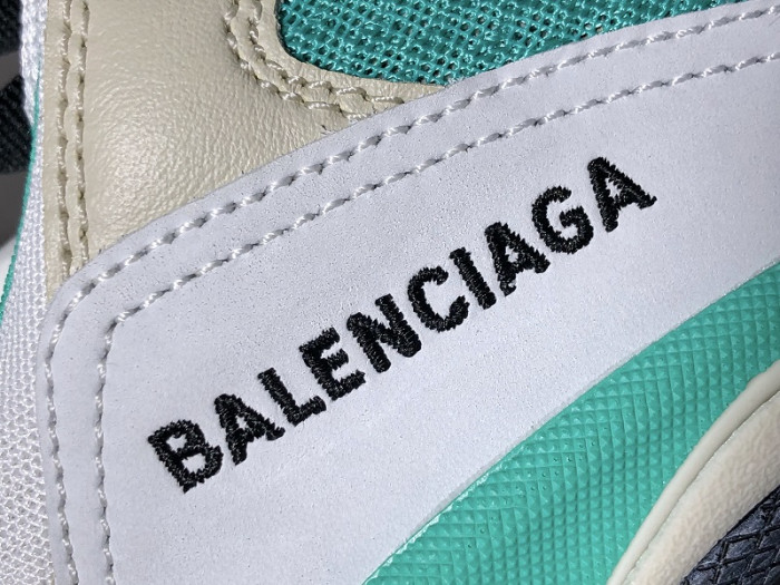 Balencaiga Triple S White Grey Turquoise (W) 524039 W09OH 3005