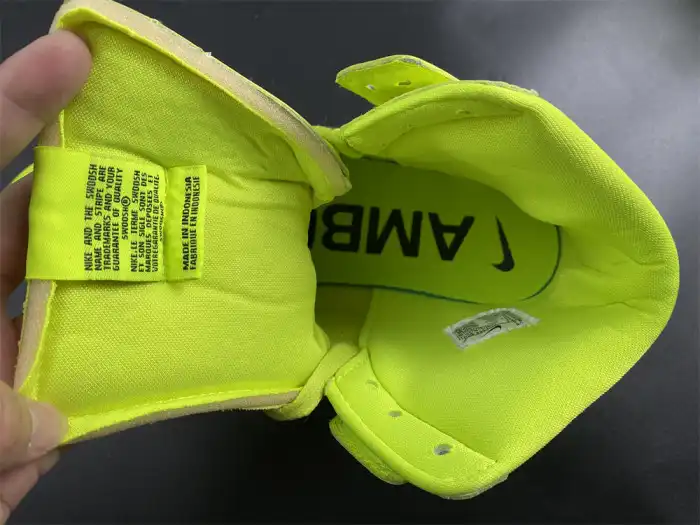 Rep Nike Dunk High AMBUSH Flash Lime CU7544-300