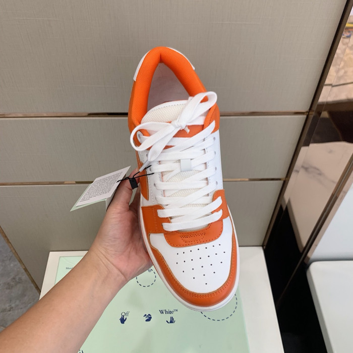 Onekick OFF WHITETM C O VIRGIL ABLOH OUT OF OFFICE LOW-TOP LEATHER SNEAKERS "OOO"