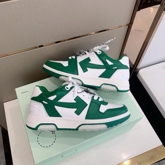 Onekick OFF WHITETM C O VIRGIL ABLOH OUT OF OFFICE LOW-TOP LEATHER SNEAKERS "OOO"