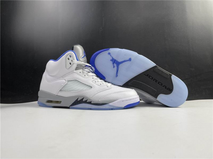 Onekick Air Jordan 5 Retro White Stealth (2021) DD0587-140