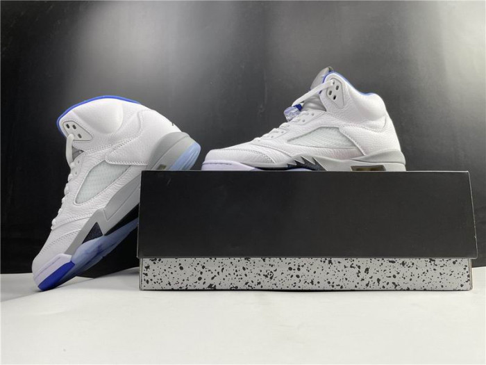 Onekick Air Jordan 5 Retro White Stealth (2021) DD0587-140