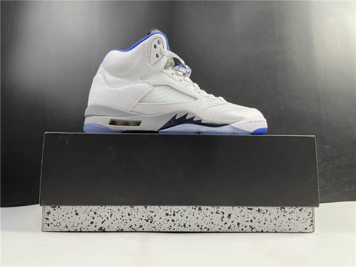 Onekick Air Jordan 5 Retro White Stealth (2021) DD0587-140