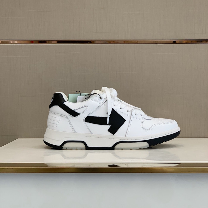 Onekick OFF WHITETM C O VIRGIL ABLOH OUT OF OFFICE LOW-TOP LEATHER SNEAKERS "OOO"