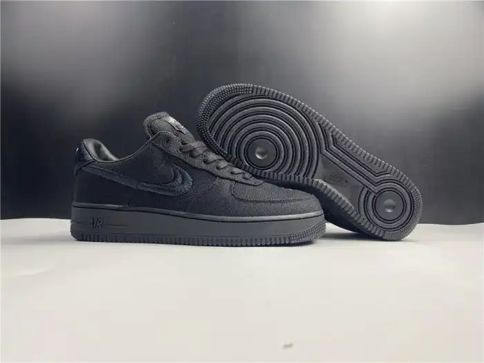 NIKE AIR FORCE 1 LOW STUSSY BLACK CZ9084-001