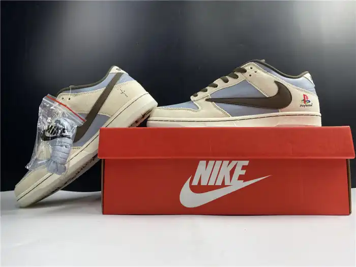 Cheap TRAVIS SCOTT X PLAYSTATION X NK SB DUNK LOW CU1726-800