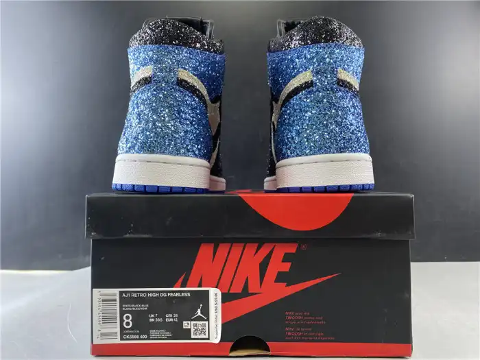 Rep FRAGMENT DESIGN X AIR JORDAN 1 GLITTER CK5566-400