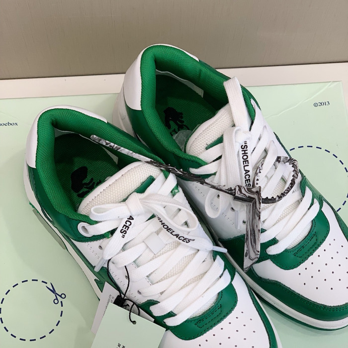 Onekick OFF WHITETM C O VIRGIL ABLOH OUT OF OFFICE LOW-TOP LEATHER SNEAKERS "OOO"