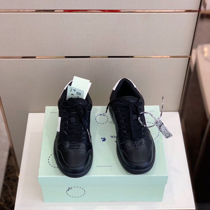 Onekick OFF WHITETM C O VIRGIL ABLOH OUT OF OFFICE LOW-TOP LEATHER SNEAKERS "OOO"