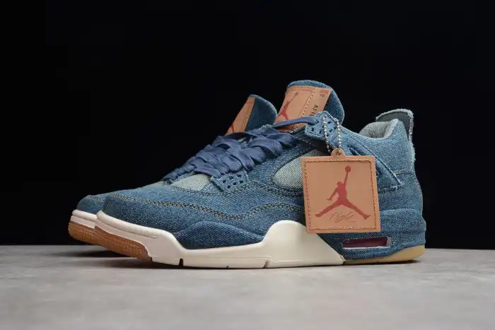 Cheap Levi's x Nike Air Jordan 4 Denim AO2571-401