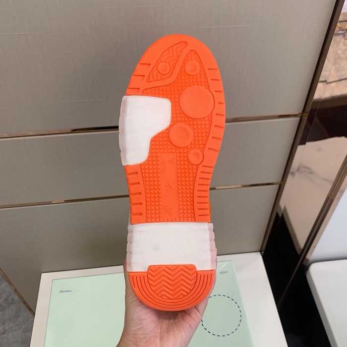 Onekick OFF WHITETM C O VIRGIL ABLOH OUT OF OFFICE LOW-TOP LEATHER SNEAKERS "OOO"