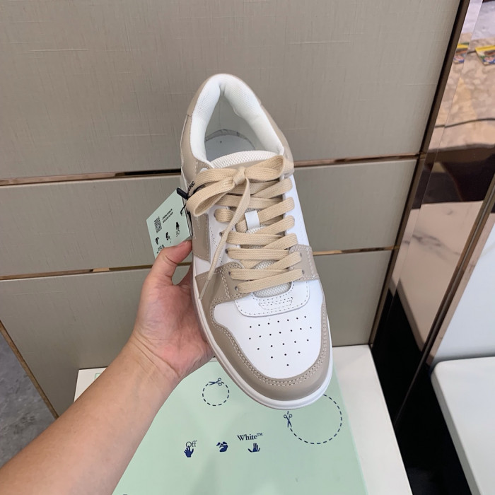 Onekick OFF WHITETM C O VIRGIL ABLOH OUT OF OFFICE LOW-TOP LEATHER SNEAKERS "OOO"