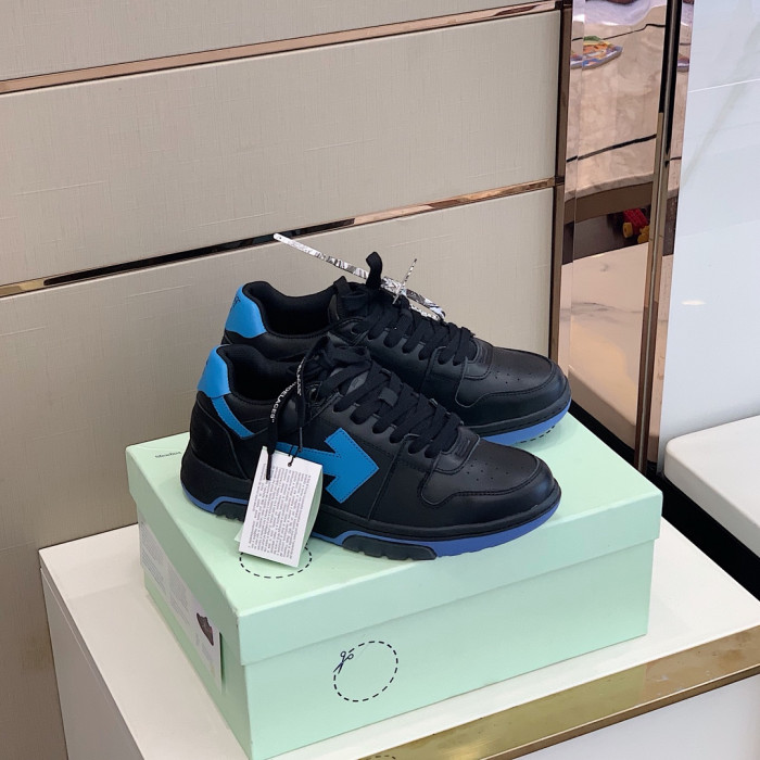 Onekick OFF WHITETM C O VIRGIL ABLOH OUT OF OFFICE LOW-TOP LEATHER SNEAKERS "OOO"