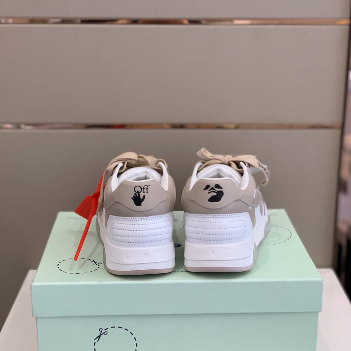 Onekick OFF WHITETM C O VIRGIL ABLOH OUT OF OFFICE LOW-TOP LEATHER SNEAKERS "OOO"