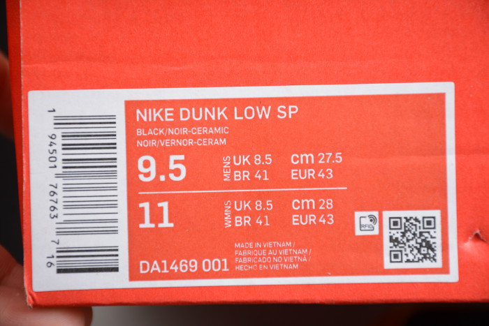 NIKE SB DUNK LOW CERAMIC DA1469-001