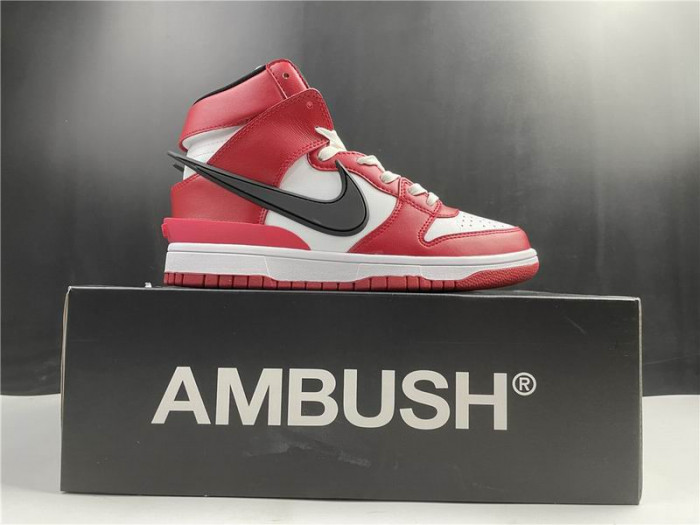 NIKE SB DUNK HIGH AMBUSH RED CU7544-102