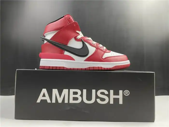 Rep NIKE SB DUNK HIGH AMBUSH RED CU7544-102