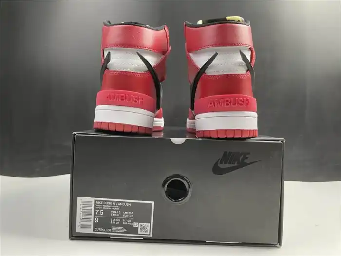 Rep NIKE SB DUNK HIGH AMBUSH RED CU7544-102