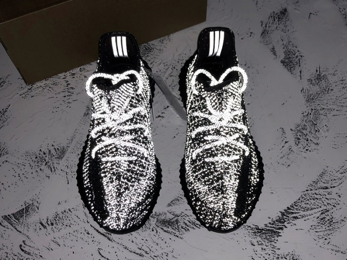 Adidas Yeezy Boost 350 V2 Static Black (Reflective) - FU9007