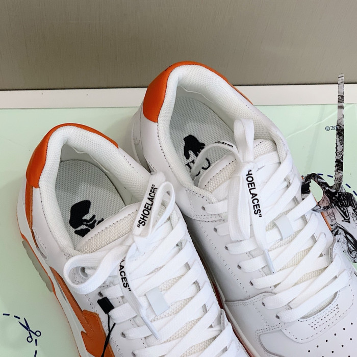 Onekick OFF WHITETM C O VIRGIL ABLOH OUT OF OFFICE LOW-TOP LEATHER SNEAKERS "OOO"