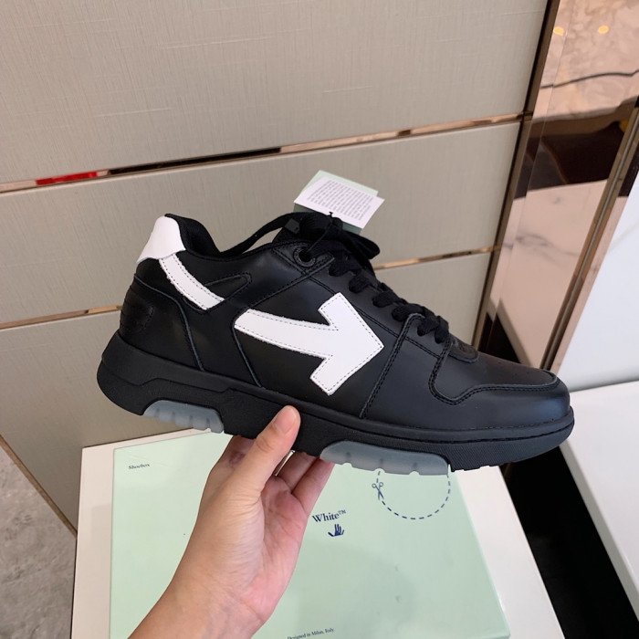 Onekick OFF WHITETM C O VIRGIL ABLOH OUT OF OFFICE LOW-TOP LEATHER SNEAKERS "OOO"