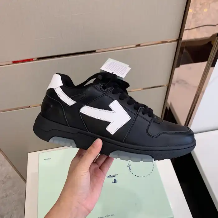 Cheap OFF WHITETM C O VIRGIL ABLOH OUT OF OFFICE LOW-TOP LEATHER SNEAKERS 