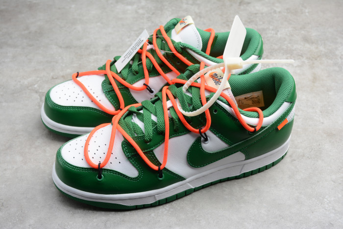 OFF-WHITE X Dunk Low "Pine Green" CT0856-100