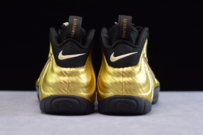 Nike Air Foamposite Pro Metallic Gold Black mens 624041-701