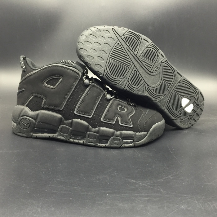 Nike Air More Uptempo Triple Black Reflective 414962-004