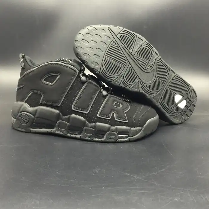 Nike Air More Uptempo Triple Black Reflective 414962-004