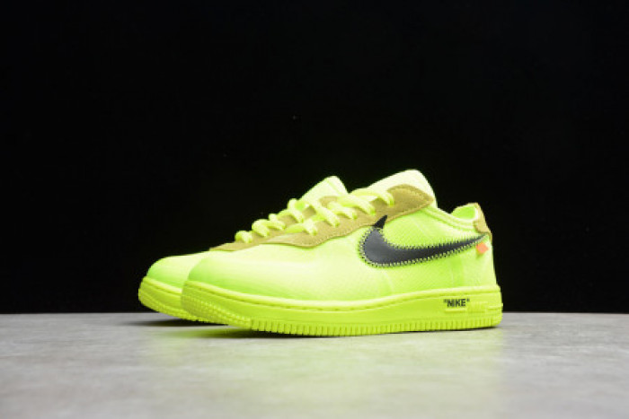 Onekick AIR FORCE 1 TD X OFF WHITE VOLT HYPER JADE CONE TODDLER BV0853-700