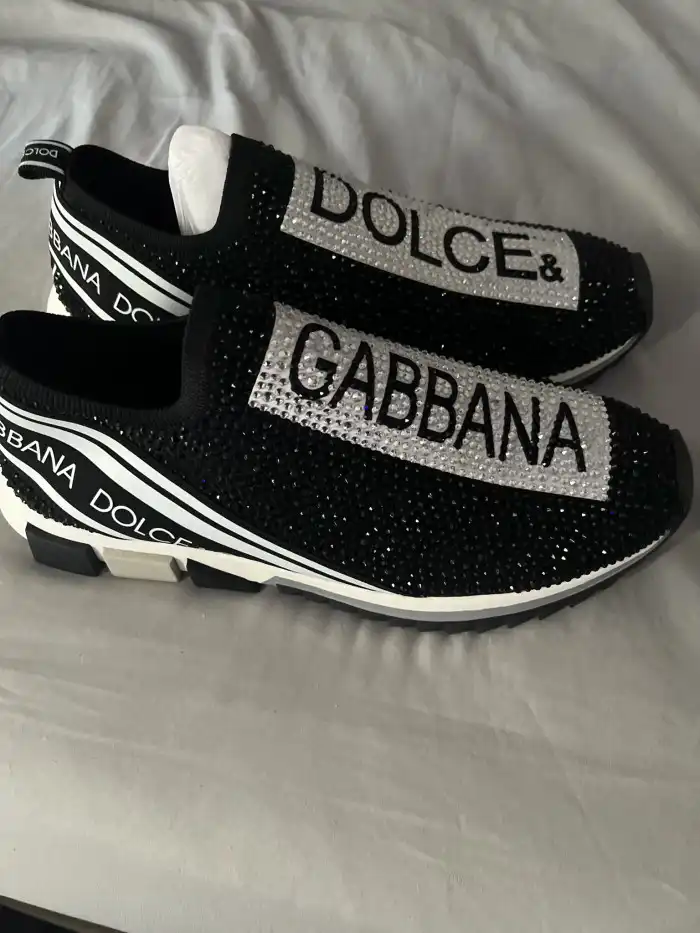 Dolce & Gabbana Sorrento rhinestone-embellished sneakers - Black