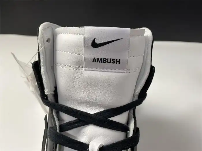 Rep Nike Dunk High Ambush Black White CU7544-001