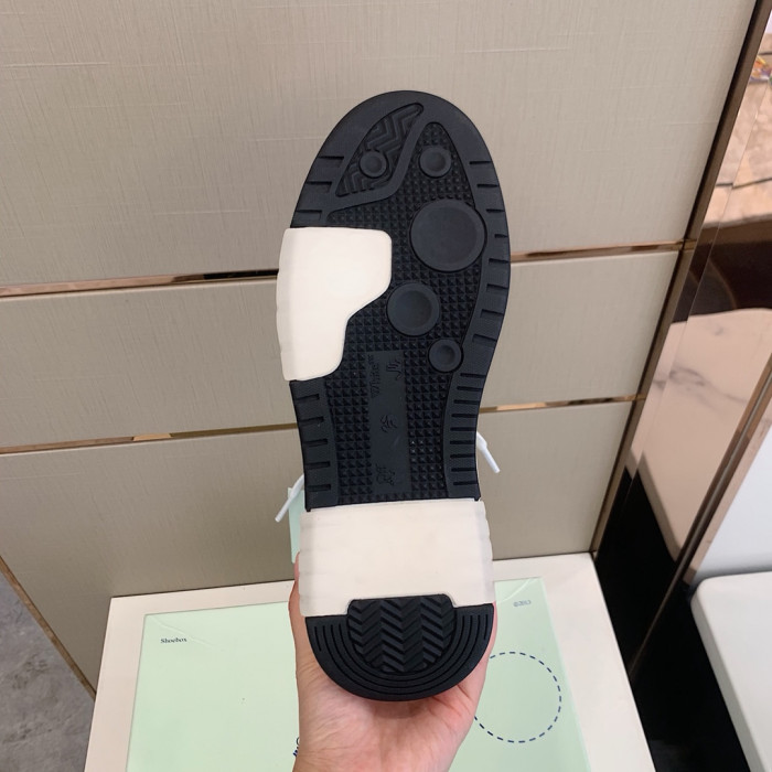 Onekick OFF WHITETM C O VIRGIL ABLOH OUT OF OFFICE LOW-TOP LEATHER SNEAKERS "OOO"