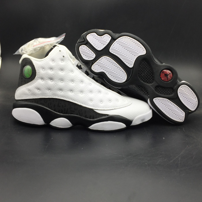 AIR JORDAN 13 RETRO SNGL DAY "LOVE AND RESPECT" black  white mens 888164-112