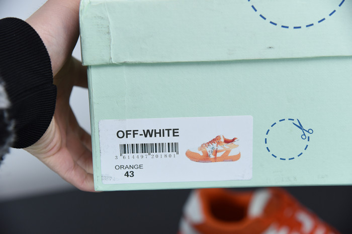 Onekick OFF WHITETM C O VIRGIL ABLOH OUT OF OFFICE LOW-TOP LEATHER SNEAKERS "OOO"