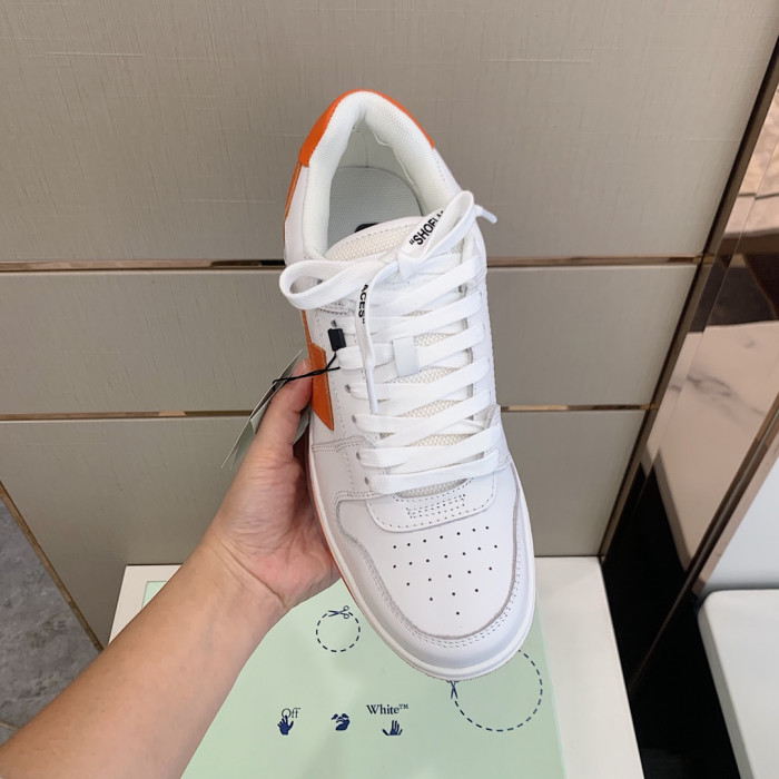 Onekick OFF WHITETM C O VIRGIL ABLOH OUT OF OFFICE LOW-TOP LEATHER SNEAKERS "OOO"