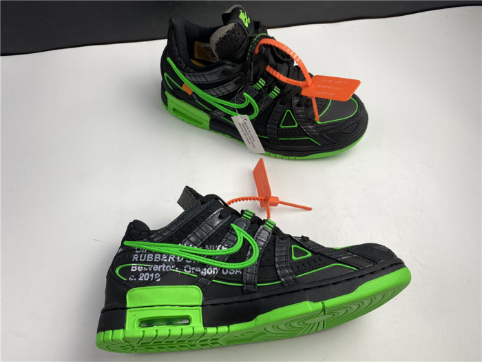 OFF WHITE NIKE AIR RUBBER DUNK GREEN STRIKE" CU6015-001