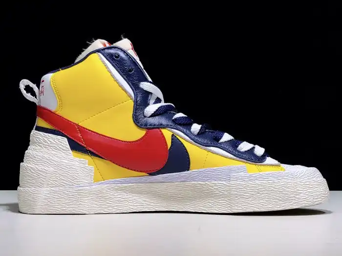 Cheap SACAI X NIKE BLAZER MID VARSITY MAIZE BV0072-700